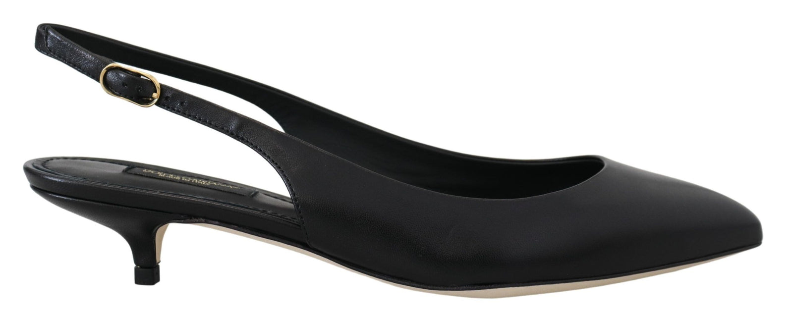 Dolce &amp; Gabbana - Escarpins élégants à bride arrière en cuir noir