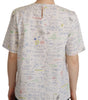 Dolce & Gabbana Algebra Print Round Neck Cotton Tee