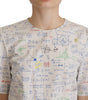 Dolce & Gabbana Algebra Print Round Neck Cotton Tee