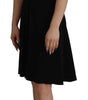 Dolce & Gabbana Black Leopard A-line Knee Length Dress