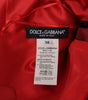 Dolce & Gabbana Red A-line Pleated Satin Silk Dress
