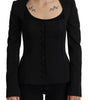 Dolce & Gabbana Black Slim Fit Long Sleeves Snap Jacket