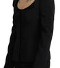 Dolce & Gabbana Black Slim Fit Long Sleeves Snap Jacket