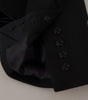 Dolce & Gabbana Black Slim Fit Long Sleeves Snap Jacket