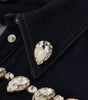 Dolce & Gabbana Blue Denim Crystal Embellish Cotton Jacket
