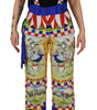 Dolce & Gabbana Multicolor Printed Snow Trouser Pants