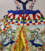 Dolce & Gabbana Multicolor Printed Snow Trouser Pants