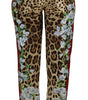 Dolce &amp; Gabbana Elegant Multicolor High Waist Silk Pants