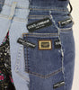 Dolce &amp; Gabbana High-Waist Multicolor Wide-Cut Jeans