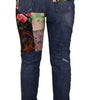 Dolce &amp; Gabbana High Waist Patchwork Skinny Denim