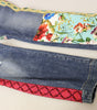 Dolce &amp; Gabbana High Waist Patchwork Skinny Denim