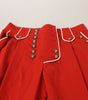 Dolce &amp; Gabbana Elegant Red High-Waist Cropped Pants