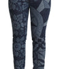 Dolce &amp; Gabbana Elegant Floral High Waist Skinny Jeans