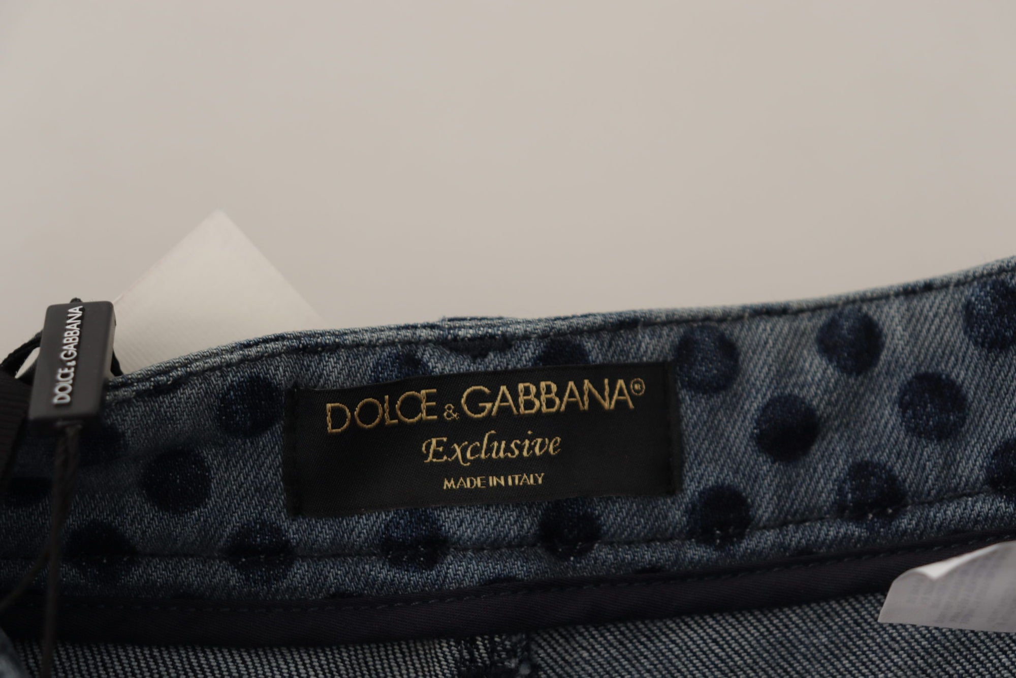 Dolce &amp; Gabbana Elegant Floral High Waist Skinny Jeans