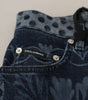 Dolce &amp; Gabbana Elegant Floral High Waist Skinny Jeans