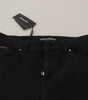 Dolce &amp; Gabbana Sleek Black Cotton Stretch Skinny Jeans