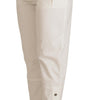 Dolce &amp; Gabbana Elegant White High-Waist Tapered Trousers