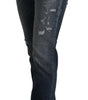Dolce &amp; Gabbana High Waist Skinny Designer Jeans in Blue