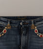 Dolce &amp; Gabbana High Waist Skinny Designer Jeans in Blue