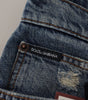 Dolce &amp; Gabbana Chic Boyfriend Cut Mid Waist Denim Jeans