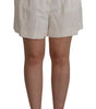 Dolce & Gabbana - Short culotte blanc taille haute élégant