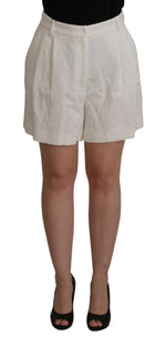 Dolce & Gabbana - Short culotte blanc taille haute élégant