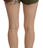 Pantalon taille haute vert armée Dolce & Gabbana