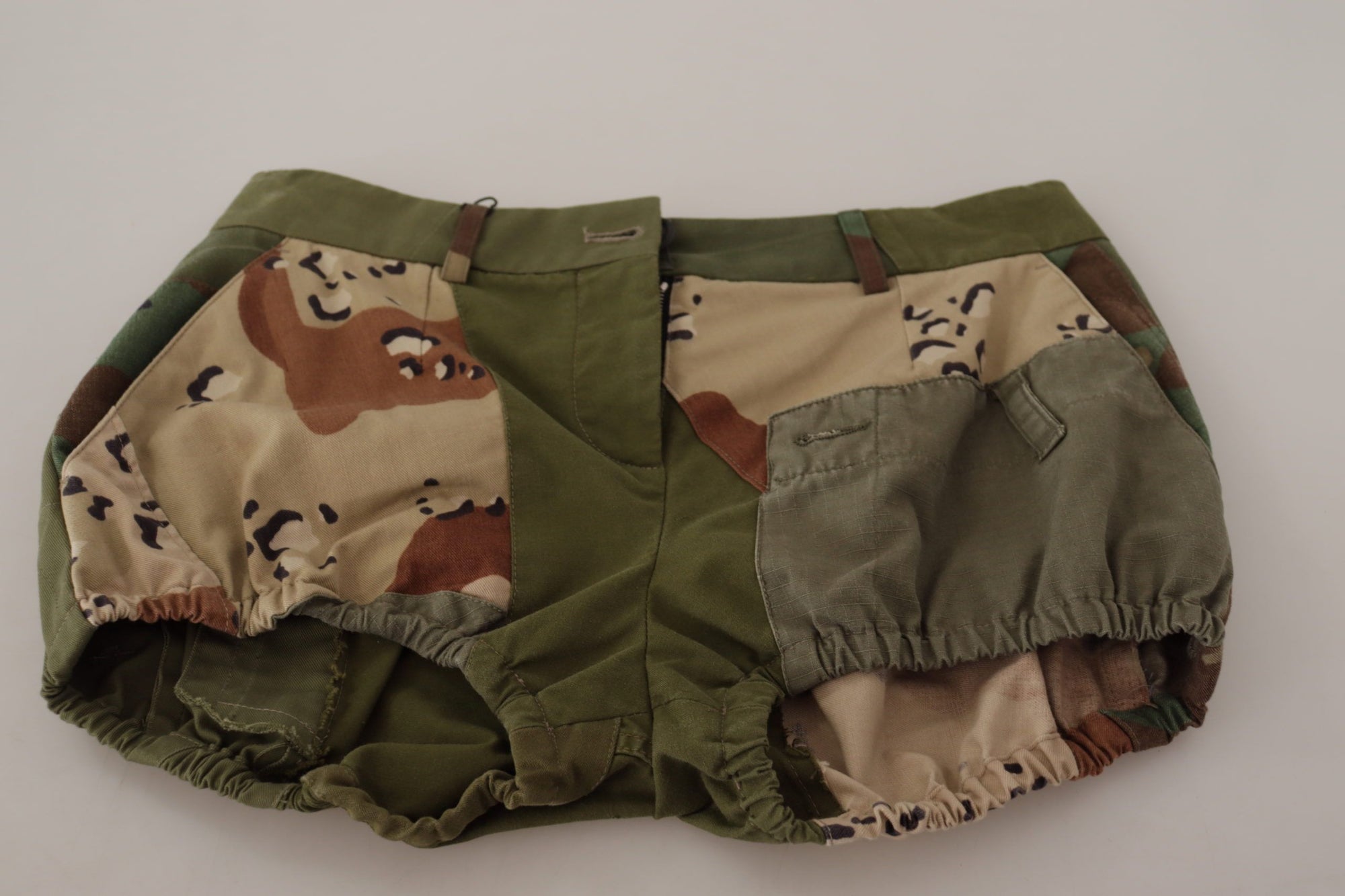 Pantalon taille haute vert armée Dolce & Gabbana