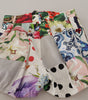 Dolce & Gabbana Patchwork High Waist Designer Shorts