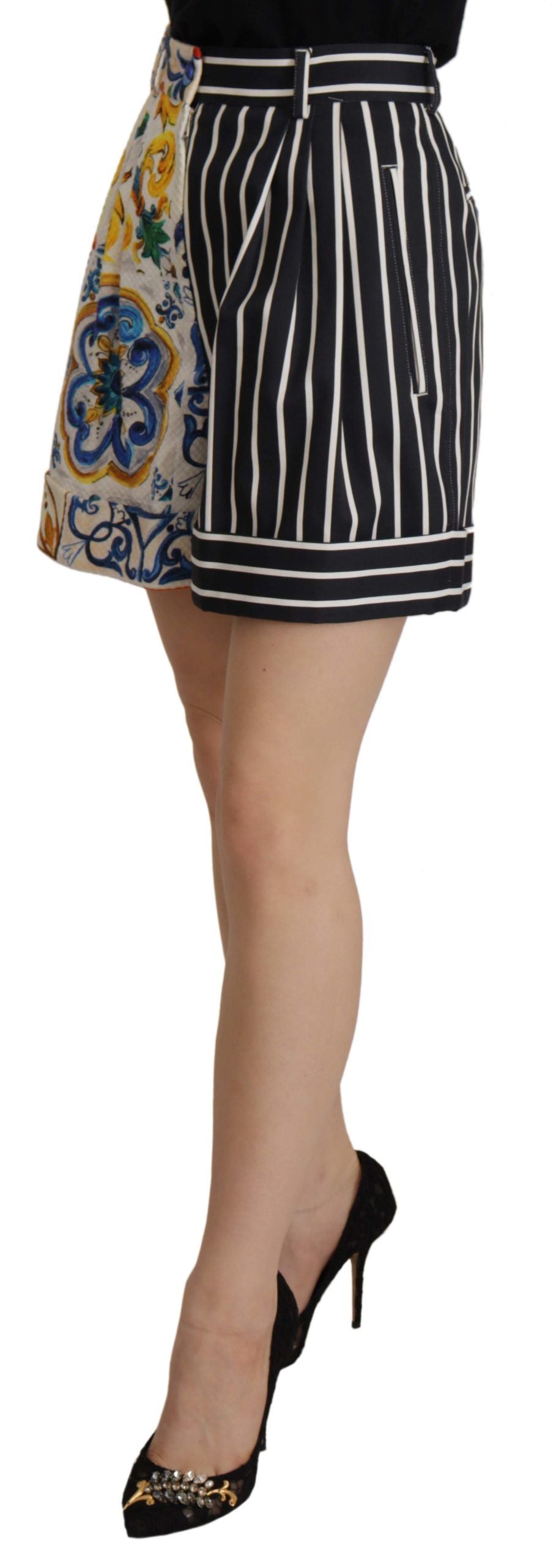 Bermuda taille haute en majolique Dolce & Gabbana