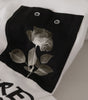 Dolce & Gabbana White Slogan Print Round Neck Cotton  T-shirt