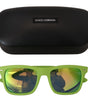 Dolce & Gabbana Green Rubber Full Rim Frame Shades DG6095 Acid Sunglasses