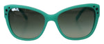 Dolce & Gabbana Green Stars Acetate Square Shades DG4124  Sunglasses
