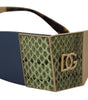 Dolce & Gabbana Gold Metal Rectangle Shades DG2263 Sunglasses