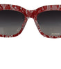 Dolce & Gabbana Red Lace Acetate Rectangle Shades  DG4231F  Sunglasses