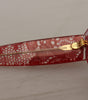 Dolce & Gabbana Red Lace Acetate Rectangle Shades DG4231Sunglasses