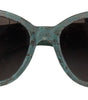 Dolce & Gabbana Blue Lace Acetate Crystal Round DG4190 Sunglasses