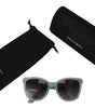 Dolce & Gabbana Blue Lace Acetate Crystal Round DG4190 Sunglasses