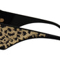 Dolce & Gabbana Black Gold Sequin Butterfly Polarized DG4326 Sunglasses
