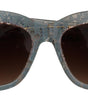 Dolce & Gabbana Blue Lace Acetate Crystal Butterfly DG4231 Sunglasses