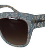 Dolce & Gabbana Blue Lace Acetate Crystal Butterfly DG4231 Sunglasses