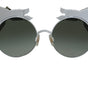 Dolce & Gabbana Gold Floral Embellished Metal Frame Round DG2186 Sunglasses
