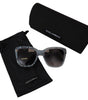 Dolce & Gabbana Blue Lace Acetate Rectangle Shades DG4226 Sunglasses