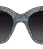 Dolce & Gabbana Blue Lace Acetate Rectangle Shades DG4226 Sunglasses