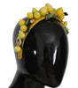Dolce & Gabbana Yellow Lemons Sicily Crystal Diadem Tiara Headband