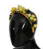 Dolce & Gabbana Yellow Lemons Sicily Crystal Diadem Tiara Headband