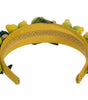 Dolce & Gabbana Yellow Lemons Sicily Crystal Diadem Tiara Headband