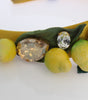 Dolce & Gabbana Yellow Lemons Sicily Crystal Diadem Tiara Headband