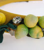 Dolce & Gabbana Yellow Lemons Sicily Crystal Diadem Tiara Headband