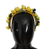 Dolce & Gabbana Yellow Lemons Sicily Crystal Diadem Tiara Headband